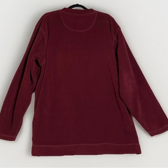 West Coast Polar Fleece Sweater XL Burgundy Long Sleeve Pullover Outdoor Hike - Picture 2 of 8